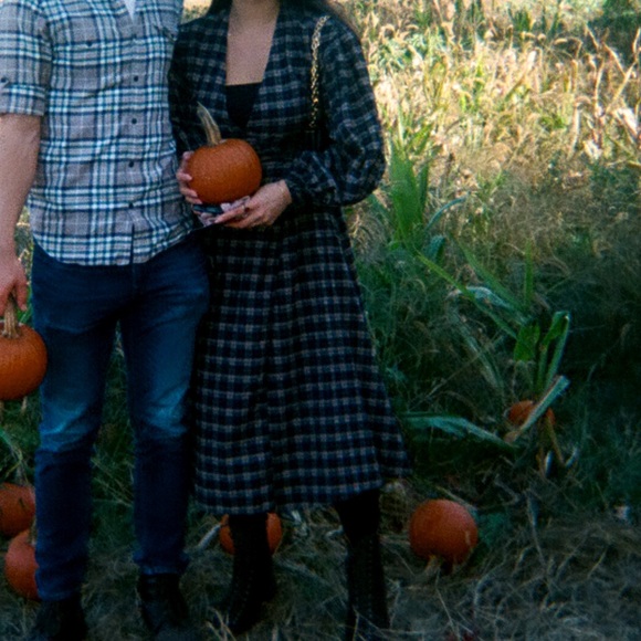 Ganni Brown Seersucker Wrap Dress - Picture 14 of 14